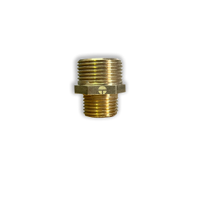 Niple bronce 3/4 X 1/2 pulgada HE-HE HILO CON TUERCA