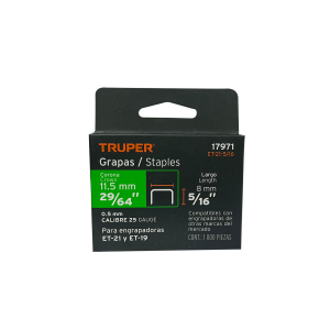 Grapa ET- 21  19MM 5/16 TRUPER