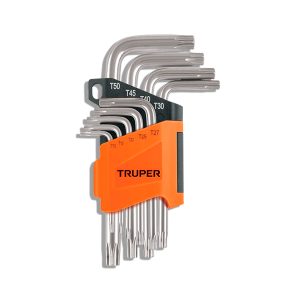 Juego de llaves allen 9 piezas TORX9 TRUPER