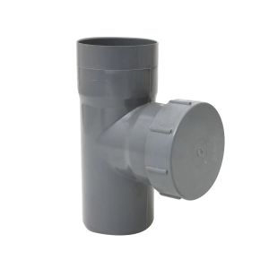 tee sanitario con registro 40mm