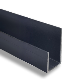 PERFIL JOTA PVC NEGRO