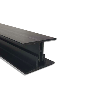 PERFIL UNION NEGRO PVC
