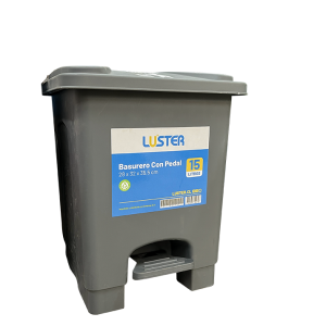 Basurero 15 LTS gris luster