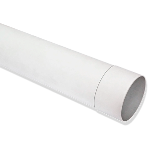 Canaleta tubo bajada blanco 75x3MTS blanco