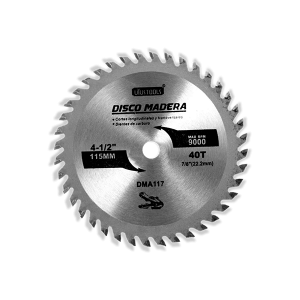 Disco madera 4.5 pulgadas x 40 dientes