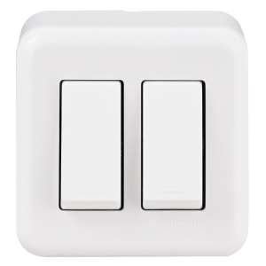 interruptor doble sobreponer