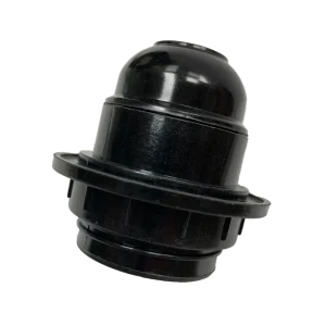 Portalampara e-27 con anillo negro