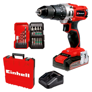 Taladro inalámbrico con accesorios TE-CD 18/2 LI+39